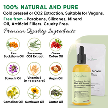 Load image into Gallery viewer, Nomara Organics Hair Growth Oil 100mL, 100% Natural and Biotin Hair Growth Formula, Extra Strong, Potent Elixir, Anti-Hair Loss, Regrowth for Men and Women.