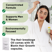 Load image into Gallery viewer, Nomara Organics Hair Growth Oil 100mL, 100% Natural and Biotin Hair Growth Formula, Extra Strong, Potent Elixir, Anti-Hair Loss, Regrowth for Men and Women.