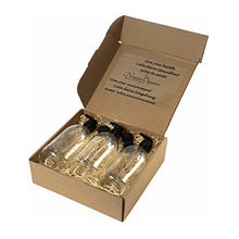 Load image into Gallery viewer, Countertop Glass Soap & Lotion Dispensers 3 x 500ml by Nomara Organics®. Fitted with BPA-free Lockable Pumps & 3 Non-leak, airtight caps. Multipurpose, Eco-friendly, Reusable & ideal for a Gift, Handwash, Bathroom, Kitchen