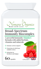 Load image into Gallery viewer, Broad-Spectrum Immunity Biocomplex. A Potent Formula of Vitamin C, Vitamins and Minerals for strong immunity, energy and protection against infections.