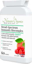Load image into Gallery viewer, Broad-Spectrum Immunity Biocomplex. A Potent Formula of Vitamin C, Vitamins and Minerals for strong immunity, energy and protection against infections.