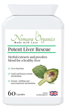 Load image into Gallery viewer, Nomara Organics Potent Liver Rescue .Supports liver functions- cleansing, immunity, energy reserve and release & key body metabolic functions.