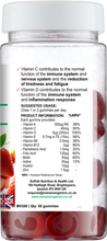 Load image into Gallery viewer, Multivitamin Gummy, is a chewable daily Vitamin and Mineral Formula for adults.Strawberry flavoured 60 gummies, Rich in Vitamin C and D, Supports Immunity, Enery production, Reduction of Tiredness and Fatigue.

