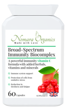 Load image into Gallery viewer, Broad-Spectrum Immunity Biocomplex. A Potent Formula of Vitamin C, Vitamins and Minerals for strong immunity, energy and protection against infections.
