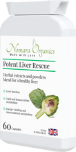 Load image into Gallery viewer, Nomara Organics Potent Liver Rescue .Supports liver functions- cleansing, immunity, energy reserve and release &amp; key body metabolic functions.
